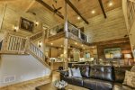Open floor plan in this Ellijay property